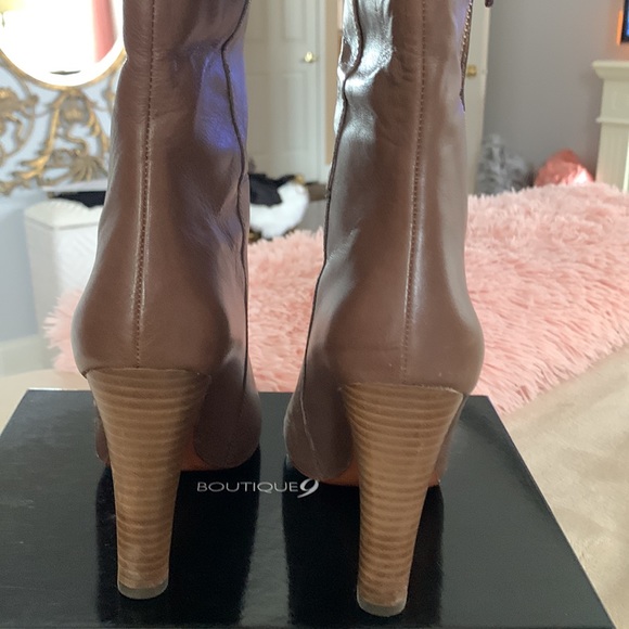 Beautiful tan colored mid calf Coach boots - Picture 2 of 5